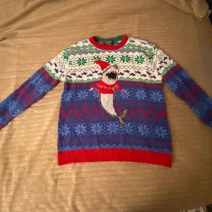 Shark Christmas sweater